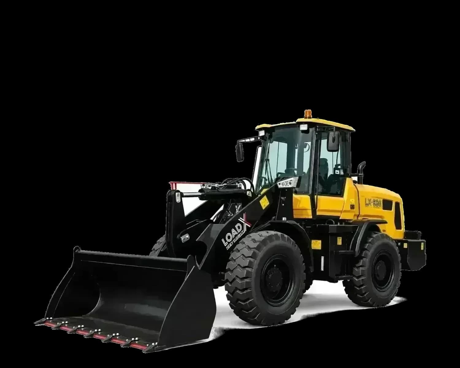 LOAD-X LX-936 wheel loader, isolated on white